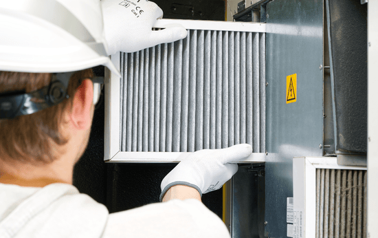 HEPA Filter Installation by LG Home Comfort technician