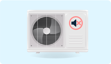 Heat pump with quiet operation for uninterrupted home comfort