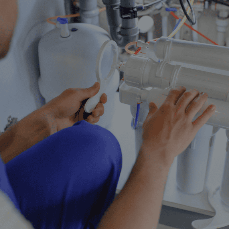 Activated carbon filters installed by LG Home Comfort to improve taste and remove contaminants from Kingston households