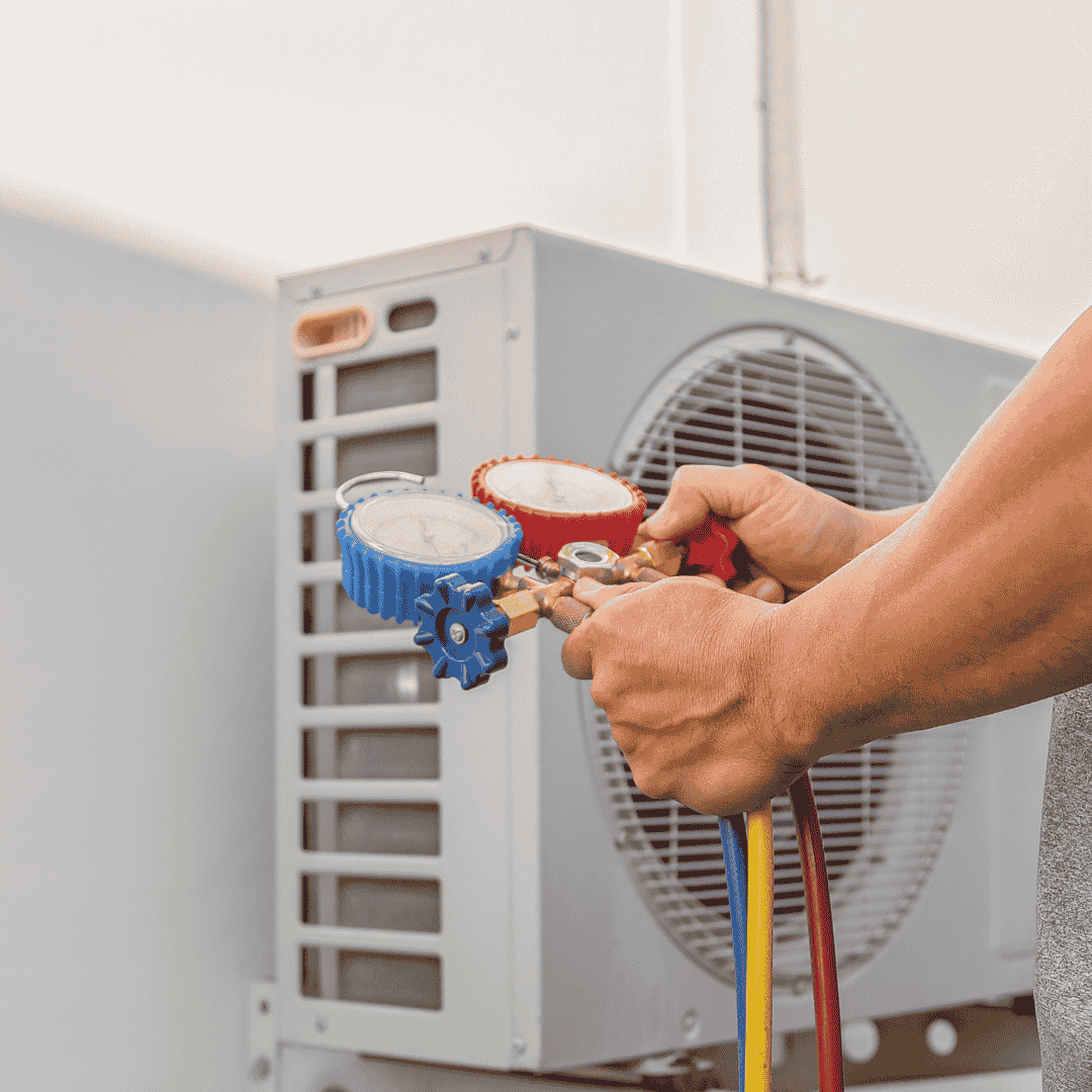 Technicians Check Refrigerant Levels