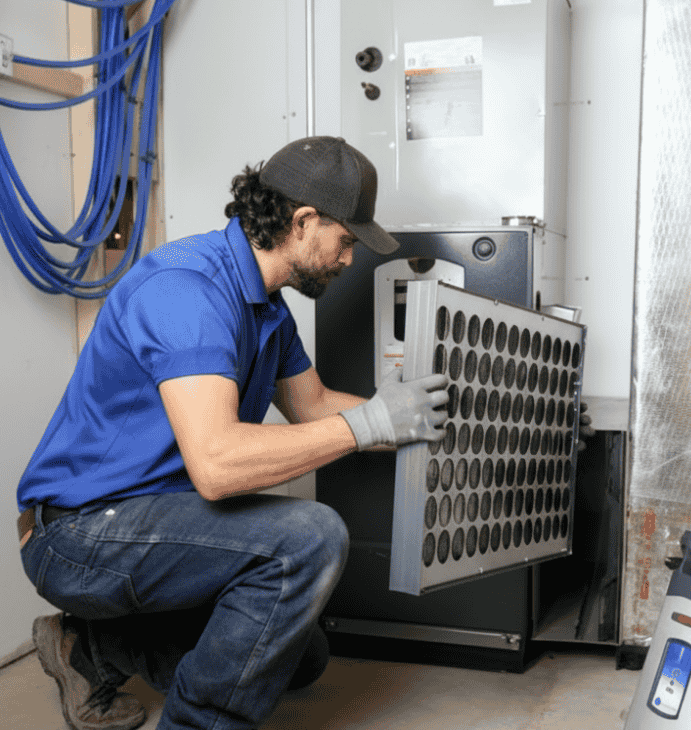 HEPA filter installation by LG Home Comfort enhances air quality