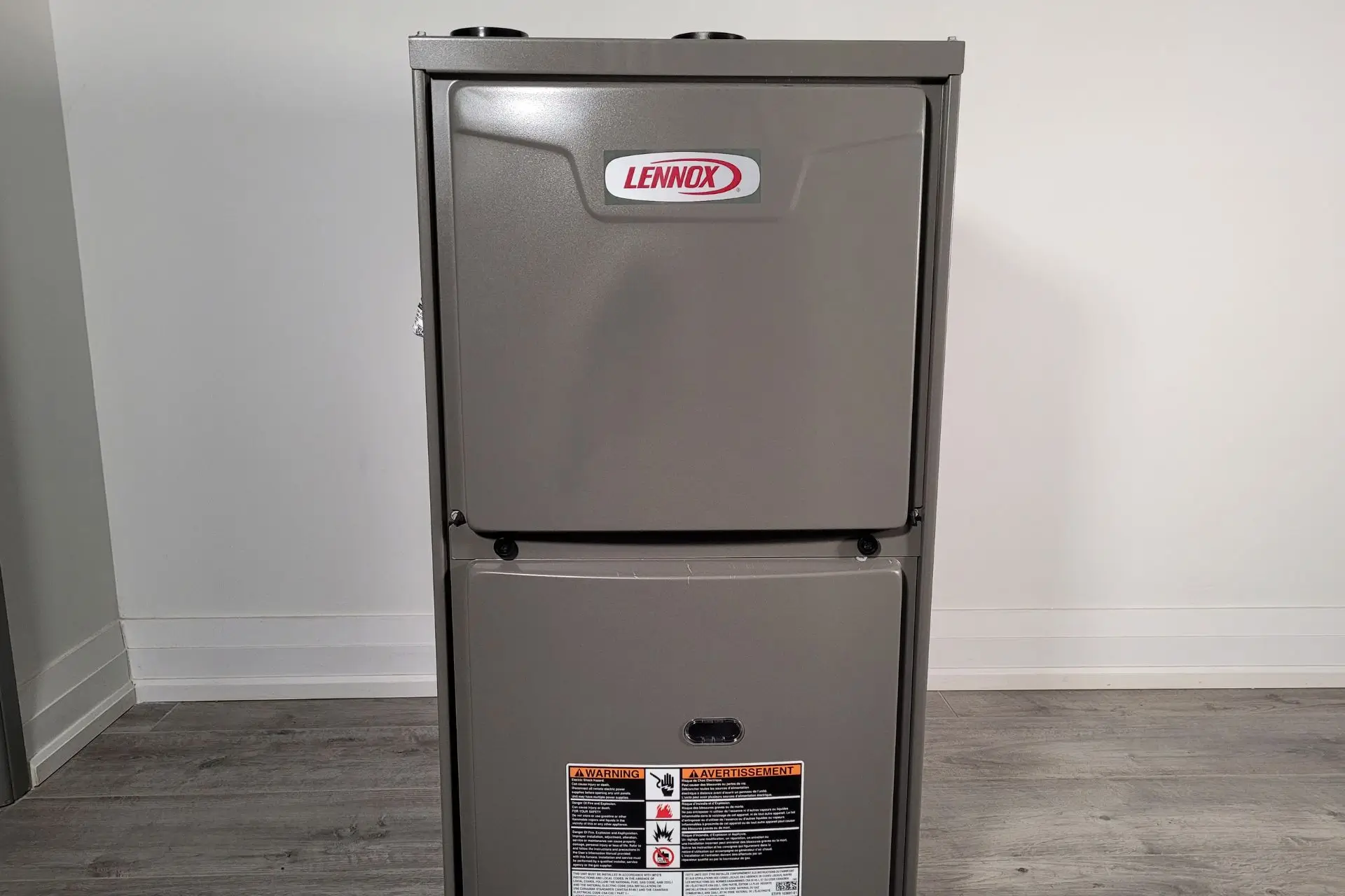 High-quality Lennox furnace in grey