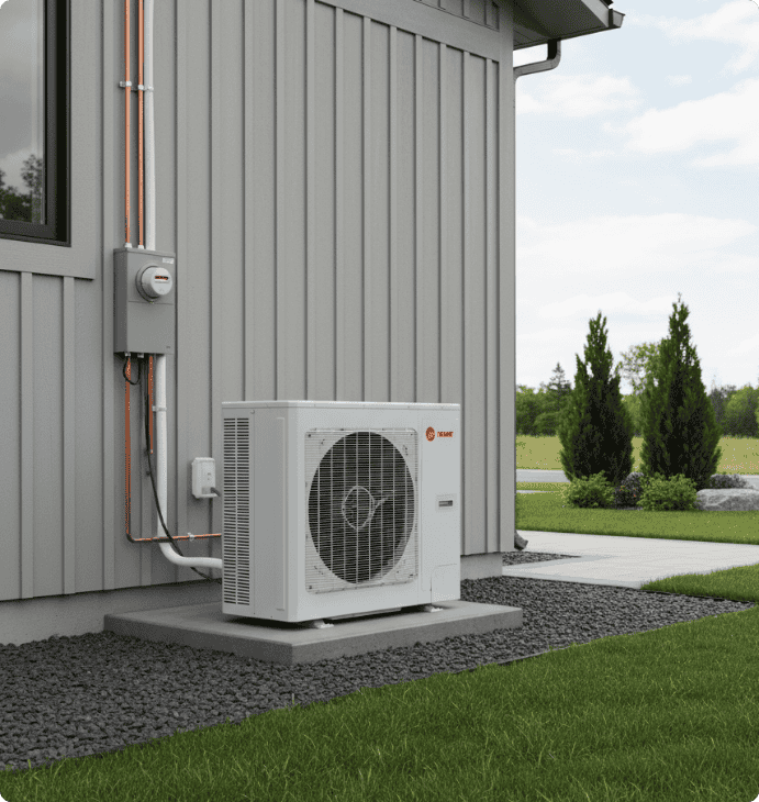High-performance heat pump unit in Windsor for year-round comfort - LG Home Comfort